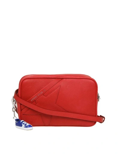 Golden Goose Vintage-effect Star Shoulder Bag In Red