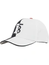 Burberry Monogram Motif Two-tone Baseball Cap In Black