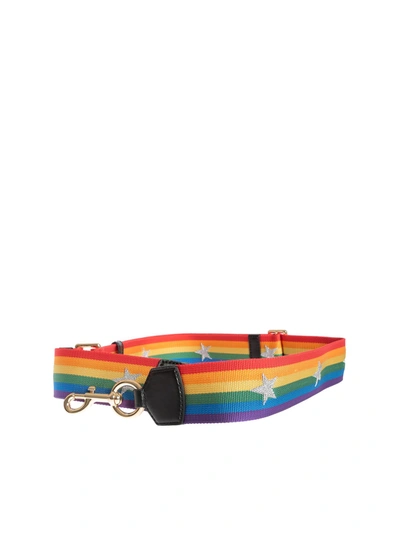 Marc Jacobs The Rainbow Webbing Strap With Stars In Multi