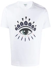 Kenzo Classic Eye Cotton T-shirt In Blanc