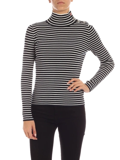 Tommy Hilfiger Joelle Stripes Jumper In Blue And White