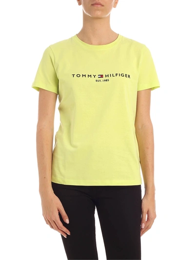 Tommy Hilfiger Hyper T-shirt In Neon Yellow In Giallo