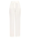 Be Blumarine Belt Pants In Ivory Color In White