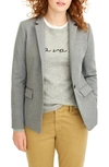 Jcrew Regent 4-season Stretch Blazer In Hthr Graphite