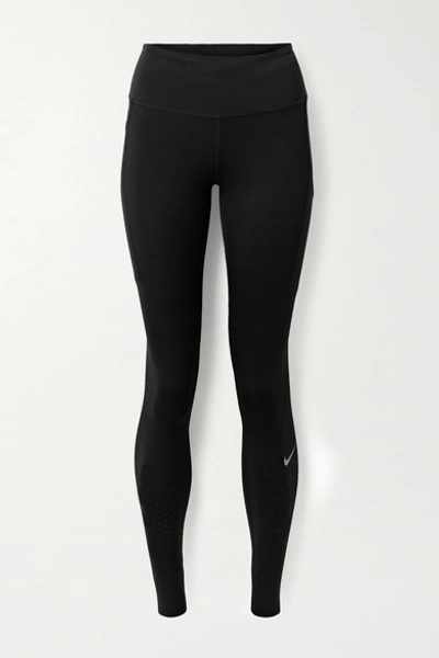 Nike Epic Lux Perforated Dri-fit Leggings In Black