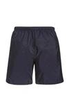 Prada Classic Solid Swim Trunks In Navy