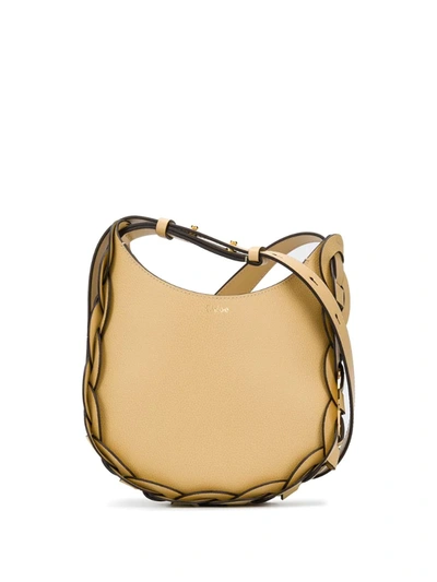 Chloé Darryl Small Leather Shoulder Bag In Yellow