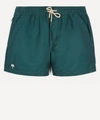 Oas Solid Colour Swim Shorts In Dark Green