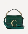 Chloé Chloe C Mini Leather Handbag In Woodsy Green