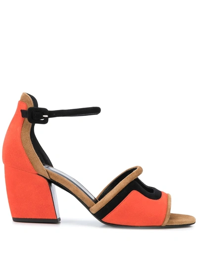 Pierre Hardy Colour-block Sandals In Orange