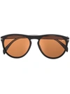 David Beckham Eyewear Aviator Frame Sunglasses In Black