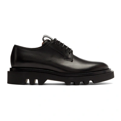 Givenchy Ridged-sole Leather Derby Shoes In Black