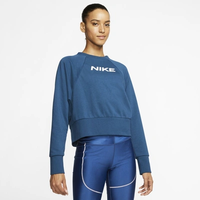 Nike Dri-fit Get Fit Women's Training Crew In Blue