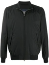 Herno Classic Bomber Jacket In Black