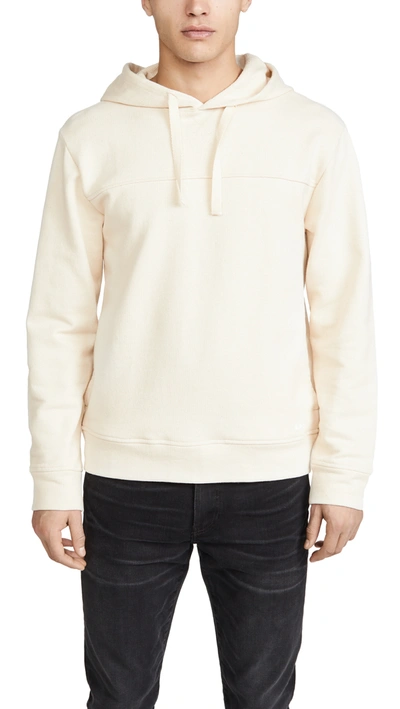 Apc Scott Cream Hooded Cotton Sweatshirt In Beige
