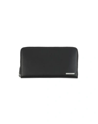 Tod's Document Holder In Steel Grey
