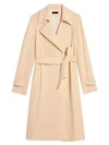 Theory Women's Oaklane Trench Coat In Nude Khaki