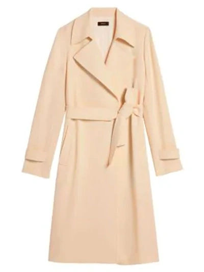 Theory Women's Oaklane Trench Coat In Nude Khaki