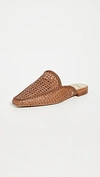 Sam Edelman Women's Elva Slip On Woven Mule Flats In Saddle