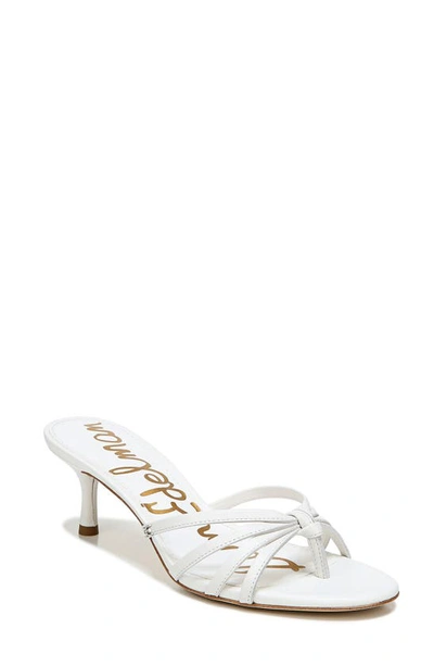Sam Edelman Jedda Mid-heel Thong Sandals Women's Shoes In White