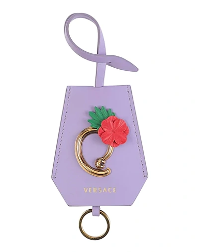 Versace Key Ring In Lilac
