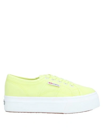 Superga Sneakers In Acid Green