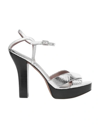 Diane Von Furstenberg Sandals In Silver