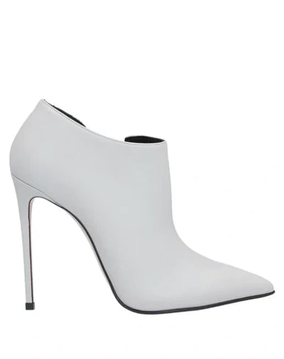Le Silla Ankle Boots In Light Grey