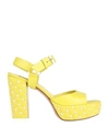 Valentino Garavani Sandals In Yellow
