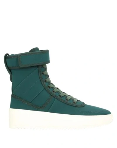 Fear Of God Ankle Boots In Emerald Green