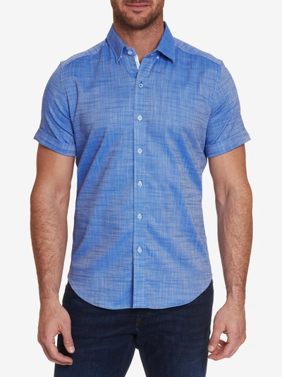 Robert Graham Jackson Short Sleeve Shirt In Blue