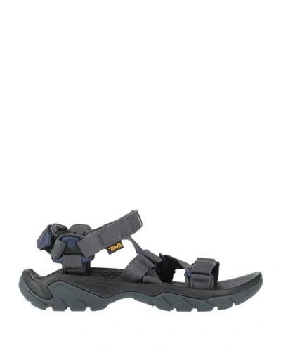 Teva Sandals In Steel Grey