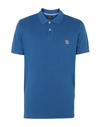 Ps By Paul Smith Polo Shirts In Blue