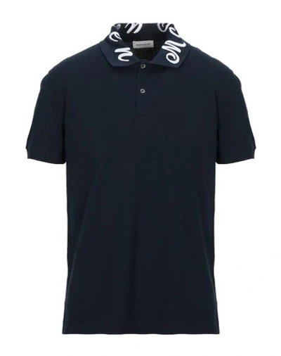 Alexander Mcqueen Polo Shirts In Lead