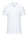Cruciani White Linen T-shirt In Bianco