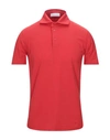 Cruciani Polo Shirts In Red