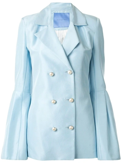 Macgraw Silk Wing Blazer In Blue