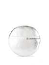 Mm6 Maison Margiela Metallic Circle Clutch In Silver