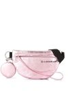 Mm6 Maison Margiela Metallic Crossbody Belt Bag In Pink