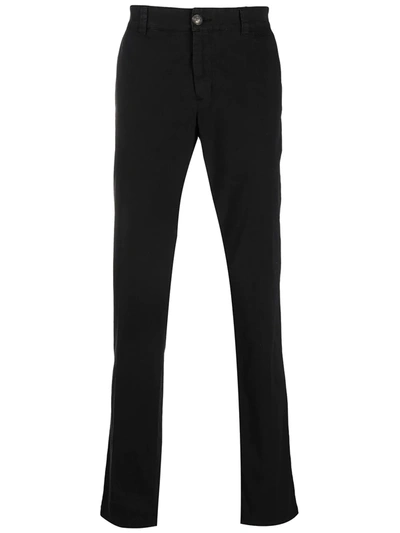 Kenzo Slim-fit Chino Trousers In Black