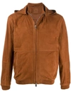 Desa 1972 Hooded Zipped Jacket In Brown