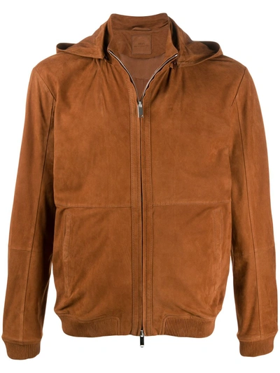 Desa 1972 Hooded Zipped Jacket In Brown