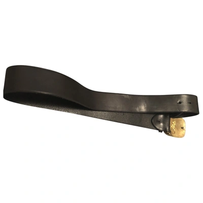 Pre-owned Ralph Lauren Black Leather Belt