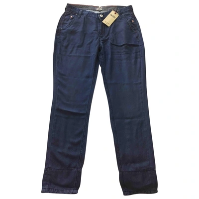 Pre-owned Tommy Hilfiger Carot Pants In Blue