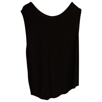 Pre-owned Alberta Ferretti Black Viscose Top