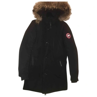 Pre-owned Canada Goose Montebello Black Coat