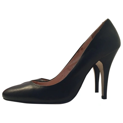 Pre-owned Buffalo Leather Heels In Black
