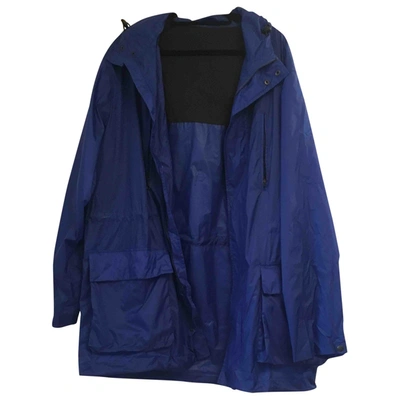 Pre-owned Kenzo Trenchcoat In Blue