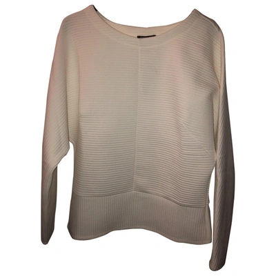 Pre-owned Kenneth Cole Jersey Top In Ecru