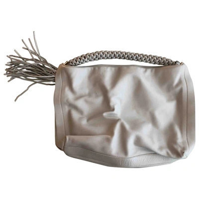 Pre-owned Gianni Chiarini Leather Handbag In White